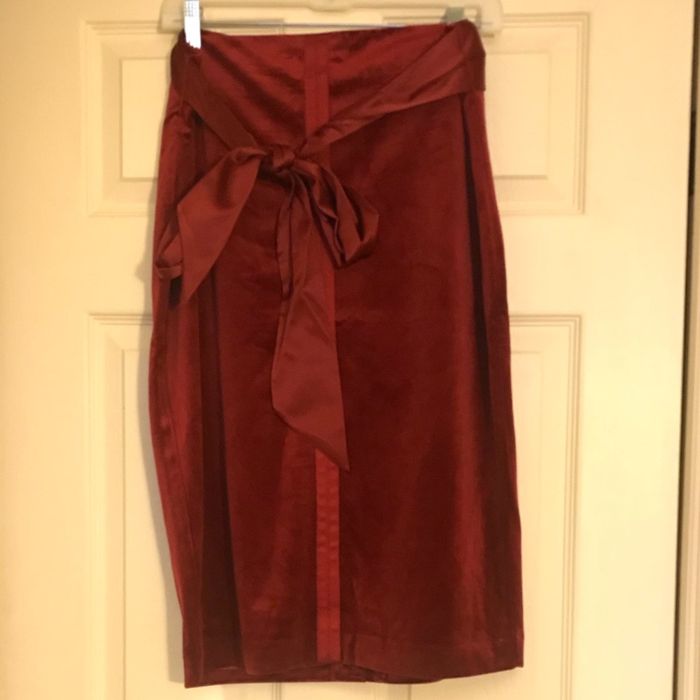 Beautiful Velvet Skirt.  Color:  Deep Burgundy.